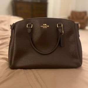 Authentic Coach oxblood bucket bag